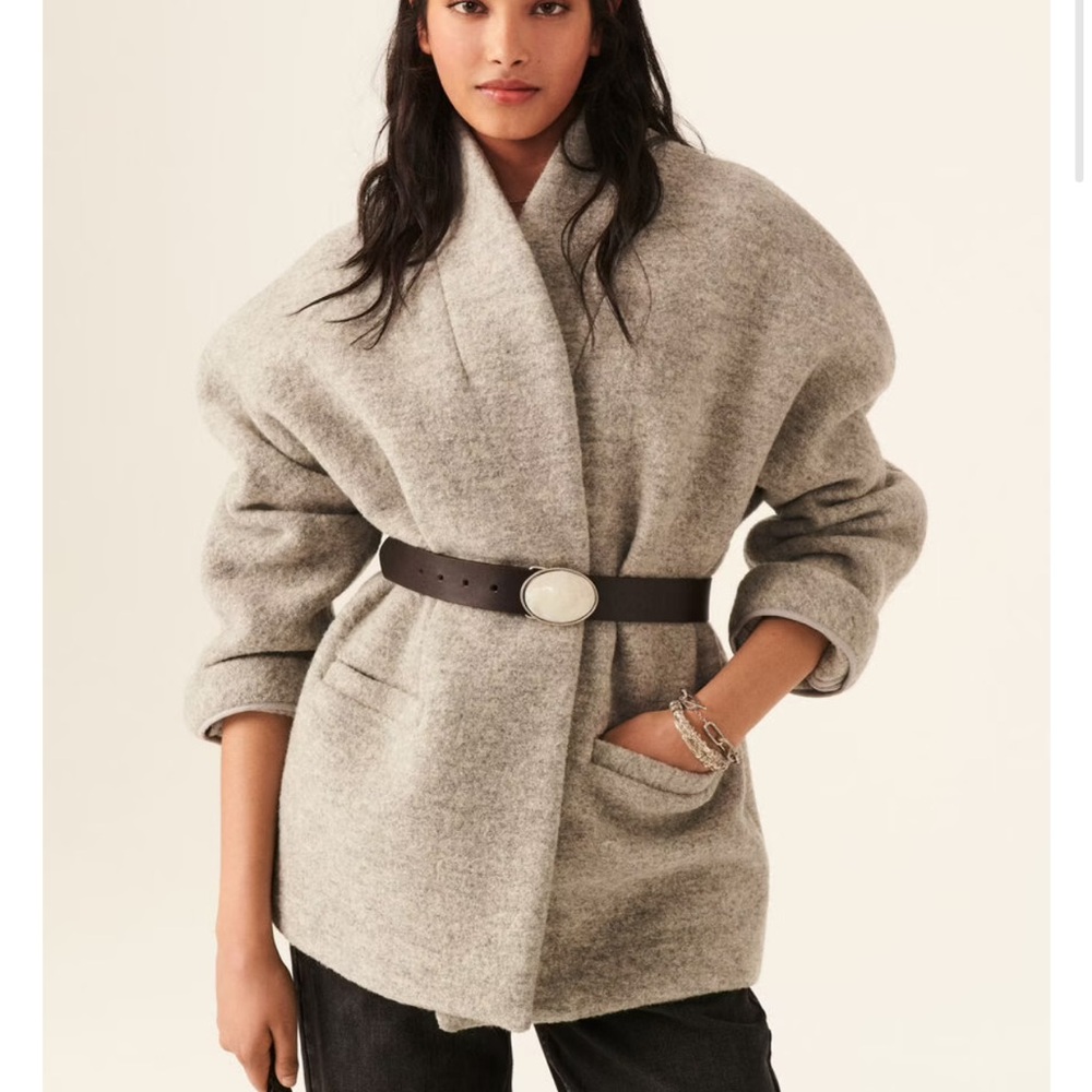 ba&sh Lady coat Light Gray Coat